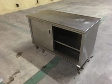中古】引き戸付き作業台 幅1200×奥行600×高さ800