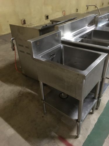 中古】W450 1槽シンク 幅450×奥行600×高さ800 【マルゼン】