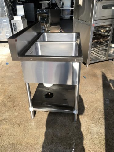 中古】2槽シンク／マルゼン BS2-096 2013年製 幅900×奥行600×高さ800
