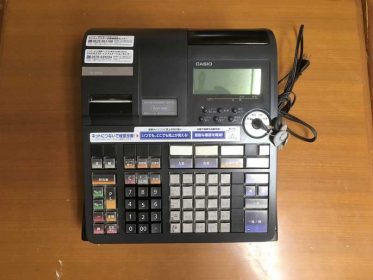 中古】電子レジスター／カシオ TE-2600-幅330×奥行360×高さ198